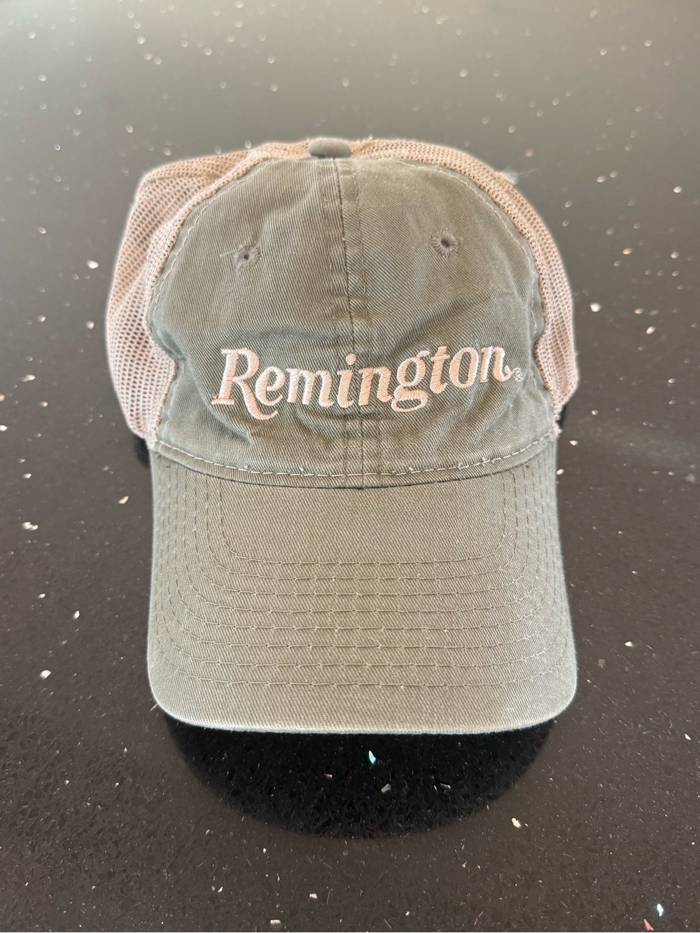 Remington Olive Green and Tan Trucker Hat